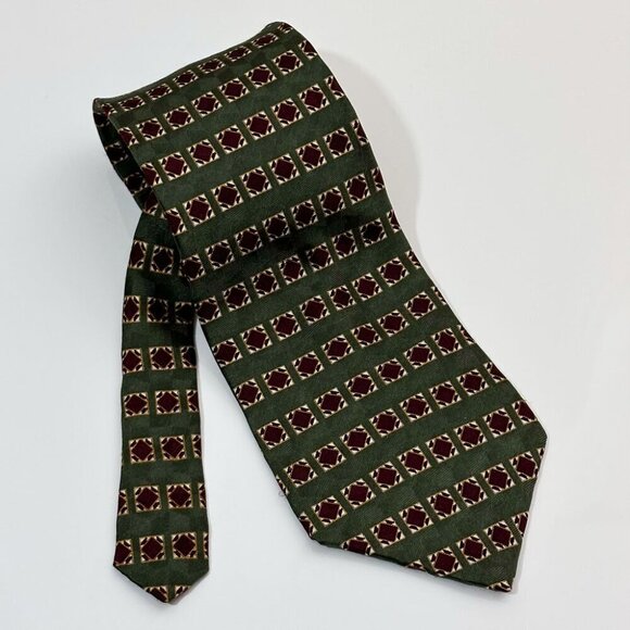 Silk Tie, NEO Bill Blass, Geometric Pattern - Picture 1 of 2